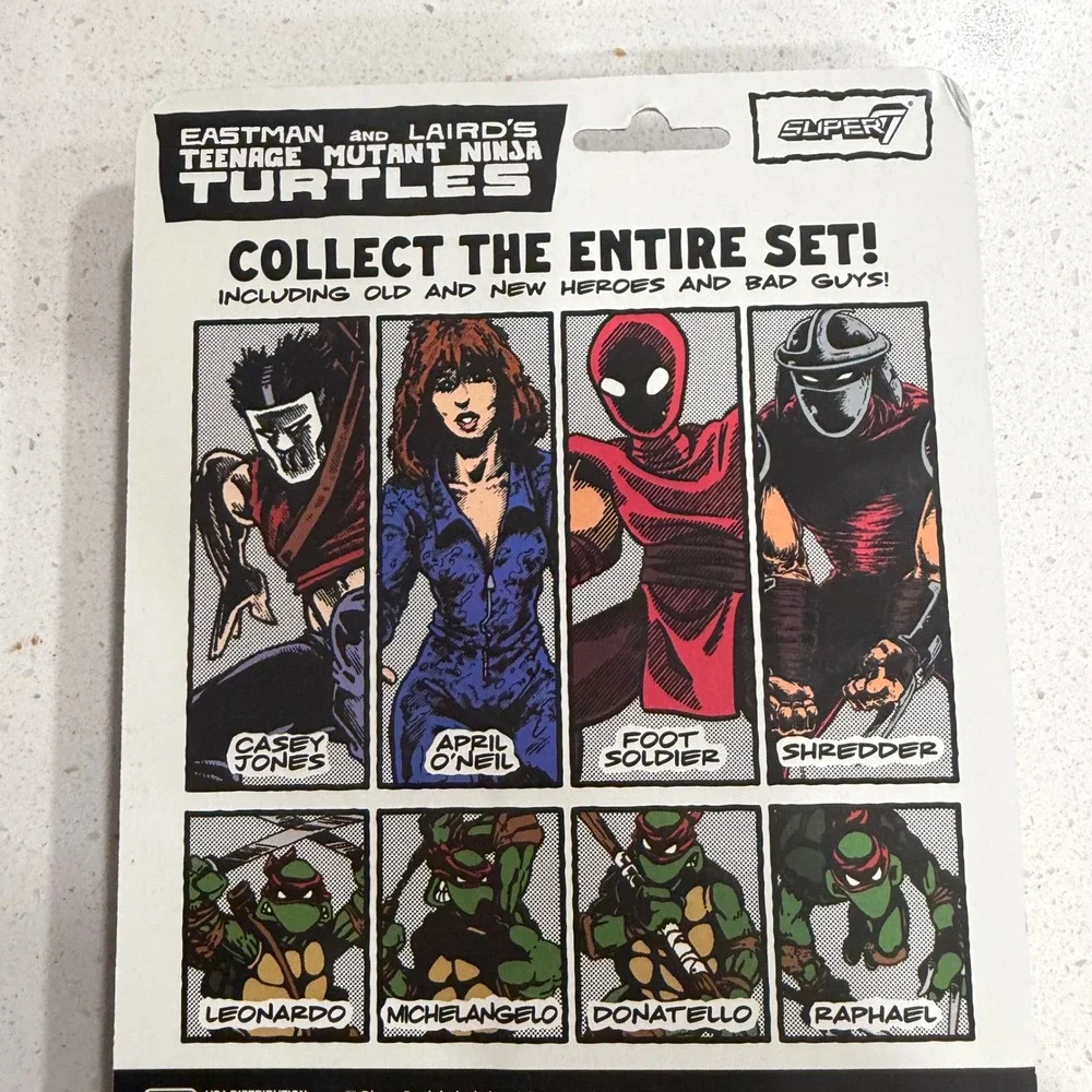 Super7 TMNT ReAction April O'Neil Eastman‎ and Laird Comic Action Figure New